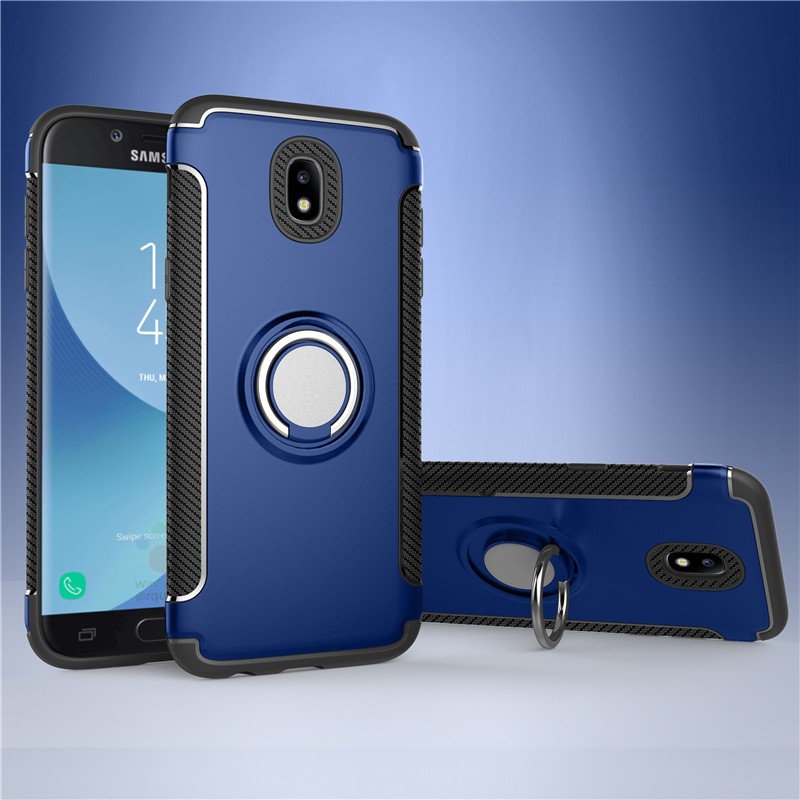 

Fecoprior синий, Задняя обложка для Samsung Galaxy J7 2017 J730 Чехол для автомобильного держателя с жестким ПК Silicon