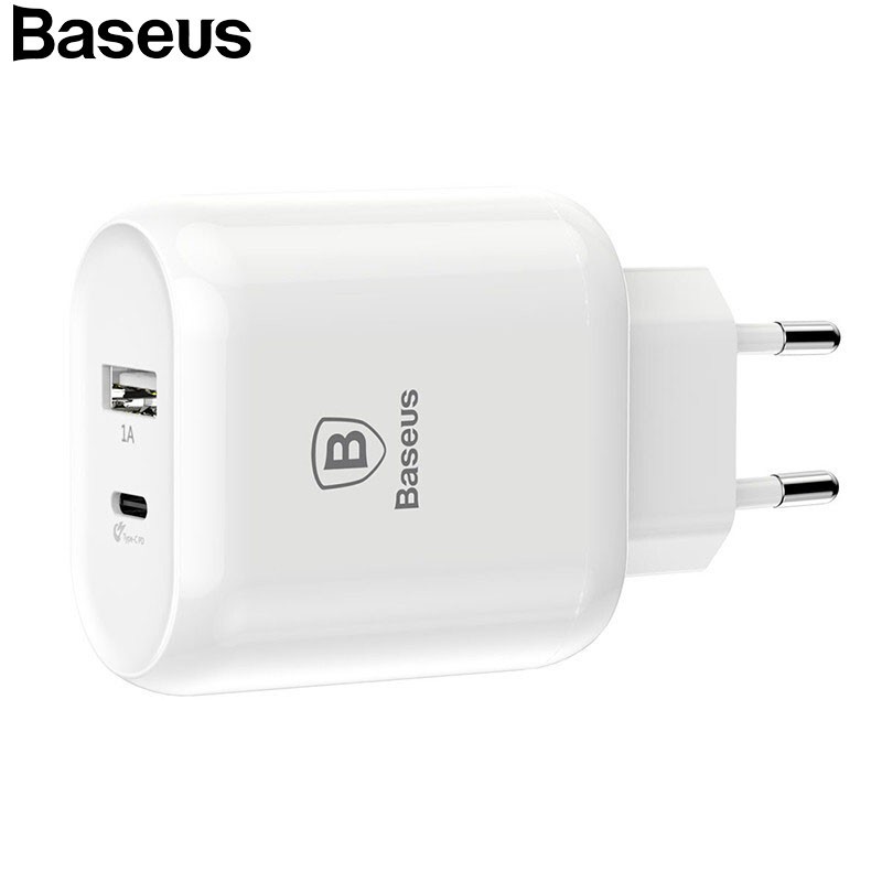 

Baseus белый Стандарт ЕС, USB-зарядное устройство