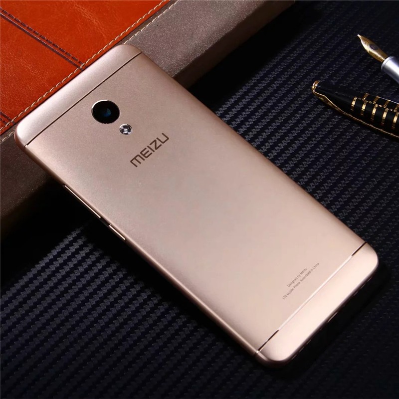 

Fecoprior Золото Meizu M5s, Оригинальный корпус для Meizu M5S Металлическая батарея Задняя обложка