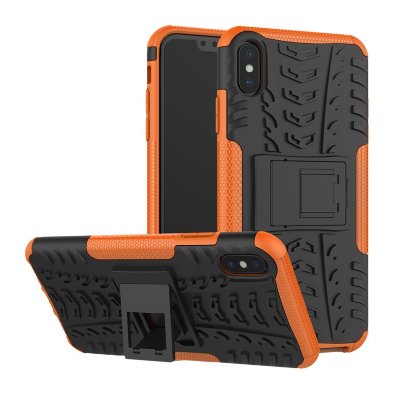 

Fecoprior оранжевый iPhone  Max, Чехол для iPhone  Max Back Cover Стенд Silicon TPU PC Armor