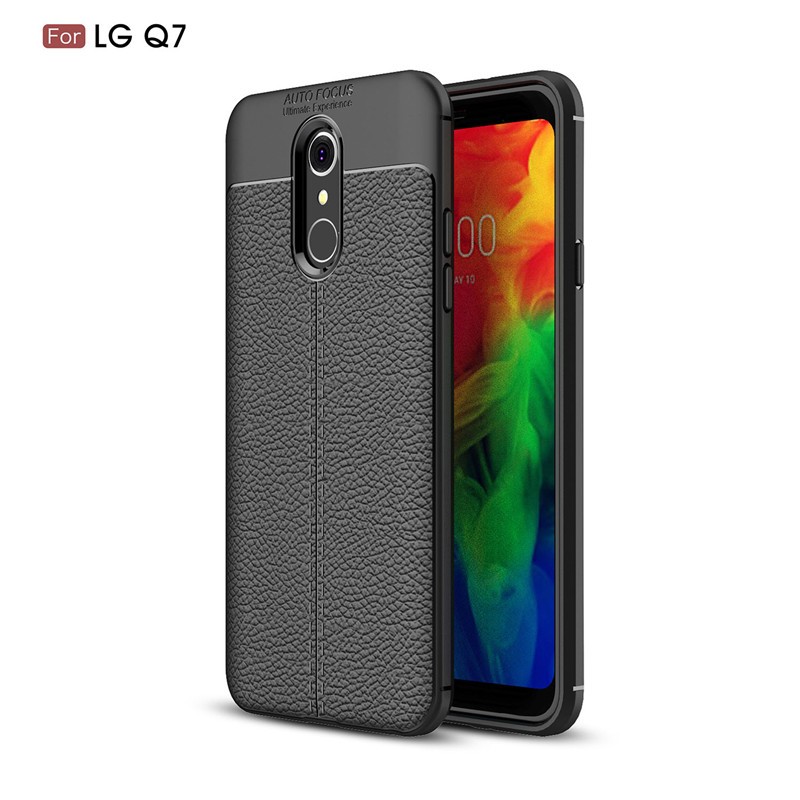 

Fecoprior черный, Задняя обложка для LG Q7 Q 7 LGQ7 Корпус Ultra Thin