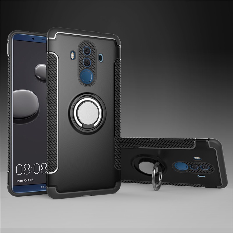 

Fecoprior черный HUAWEI Mate 1010 Pro, Задняя панель для Huawei Mate 10 Pro Чехол для автомобильного держателя для жесткого ПК Silicon