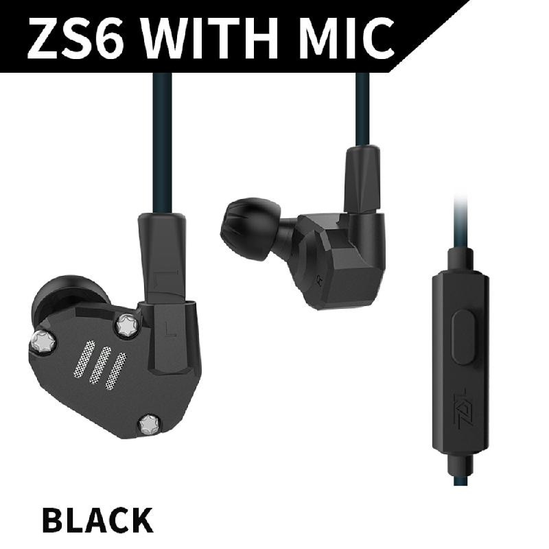 

Netac черный, В наушниках для наушников KZ ZS6