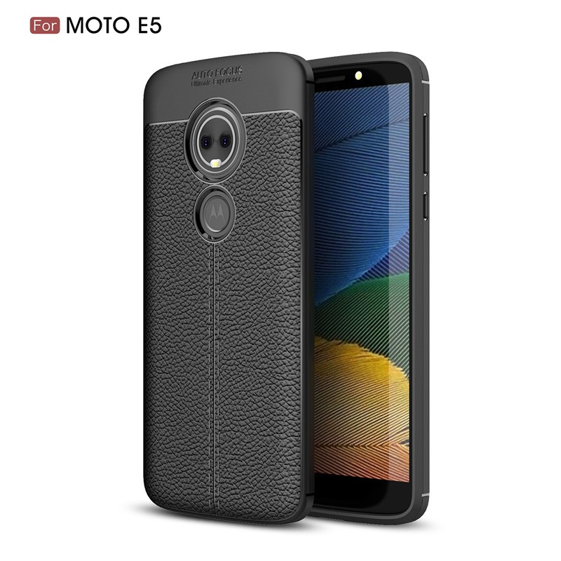 

Fecoprior черный, Задняя крышка для Motorola Moto E5 Корпус Мягкий TPU Кремний