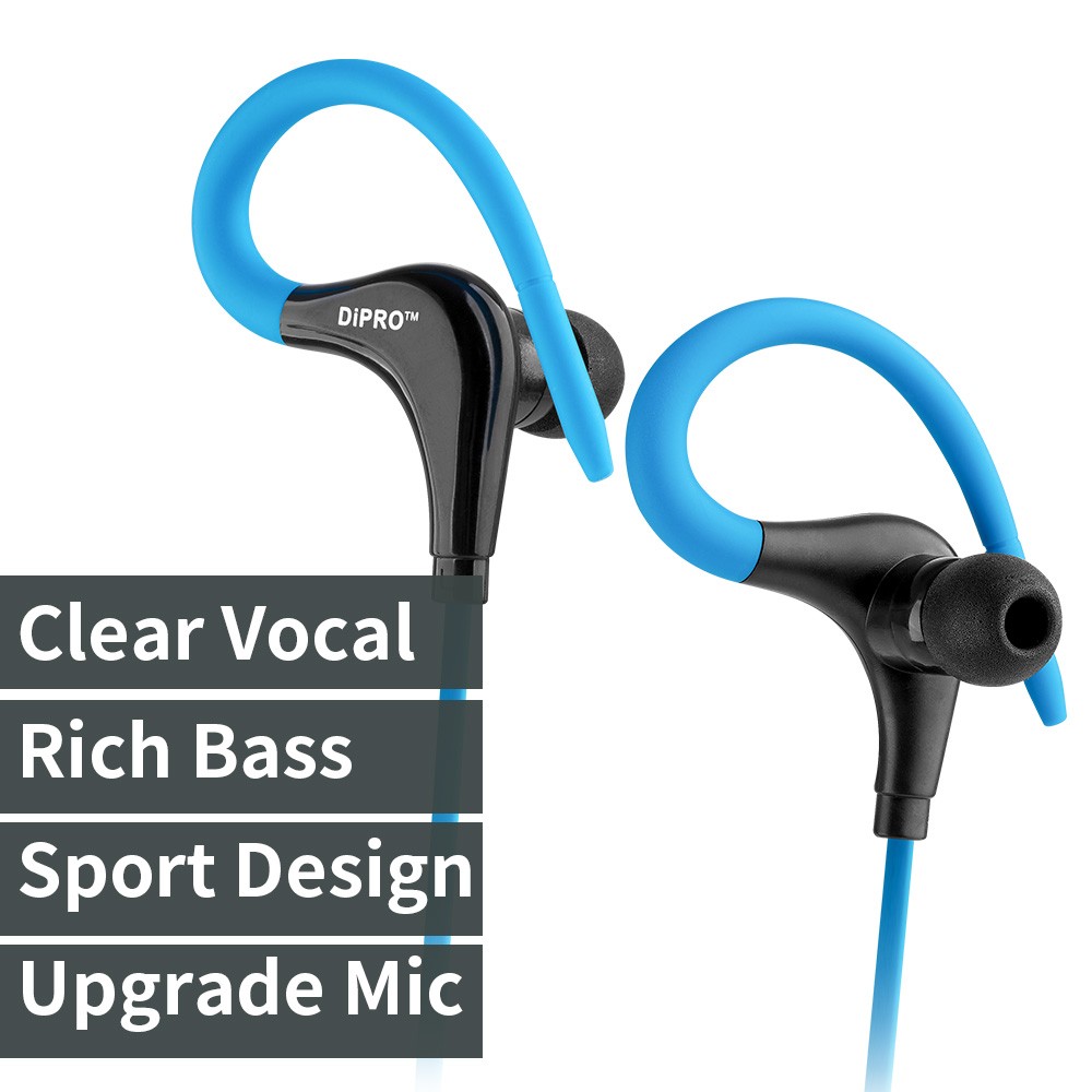 

DiPRO Голубое небо Проводная гарнитура H-WH, Спортивный дизайн Earbuds
