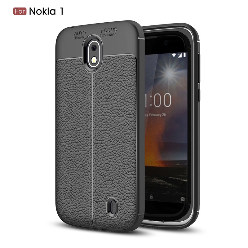 

Fecoprior черный, Задняя обложка для Nokia 1 Nokia1 NK Case Мягкий TPU Кремний