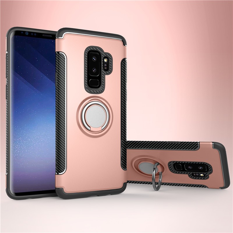 

Fecoprior розовый, Задняя обложка для Samsung Galaxy S9 Plus Чехол для автомобильного держателя для жестких дисков Silicon