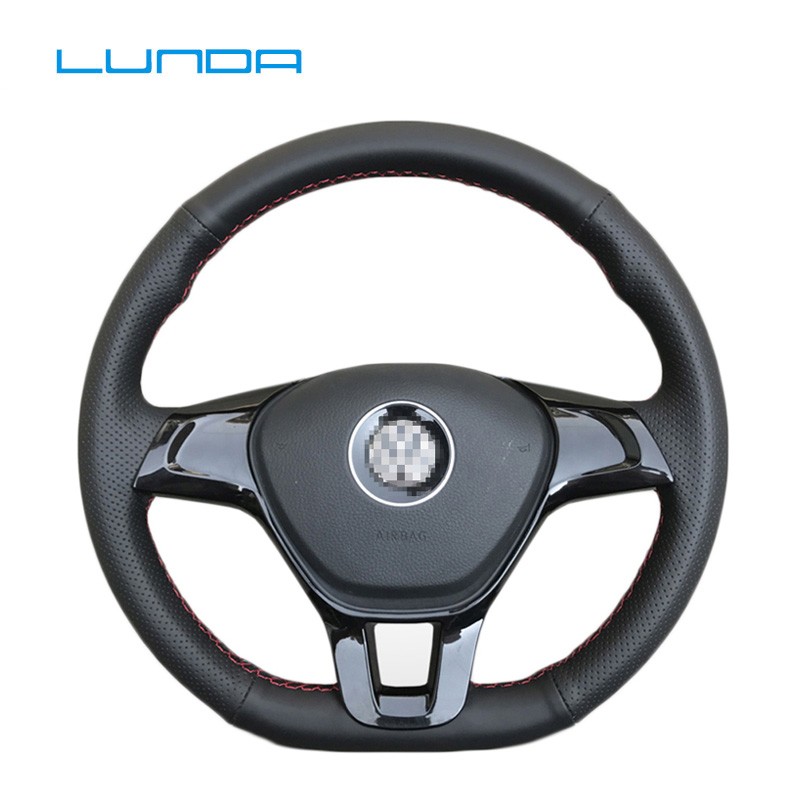 

LunDa черный, кожаная ручка рулевого колеса автомобиля