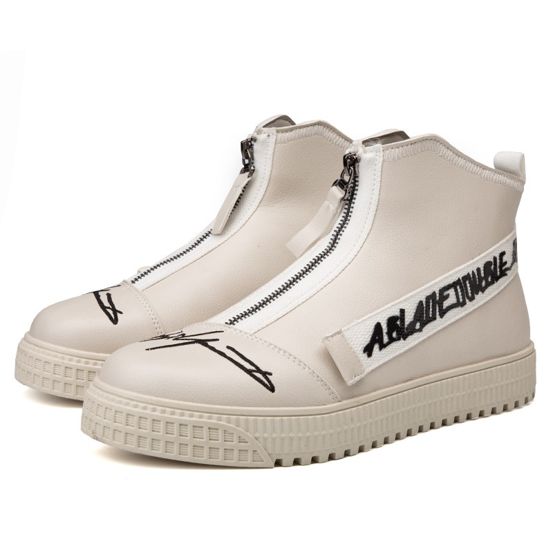 

YUNXSH White 44, Tide brand high top shoes