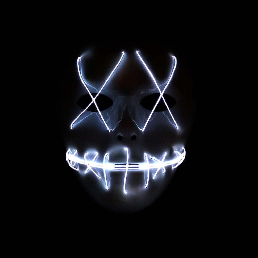 

CANIS Белый F, Хэллоуин Cosplay Led Mask