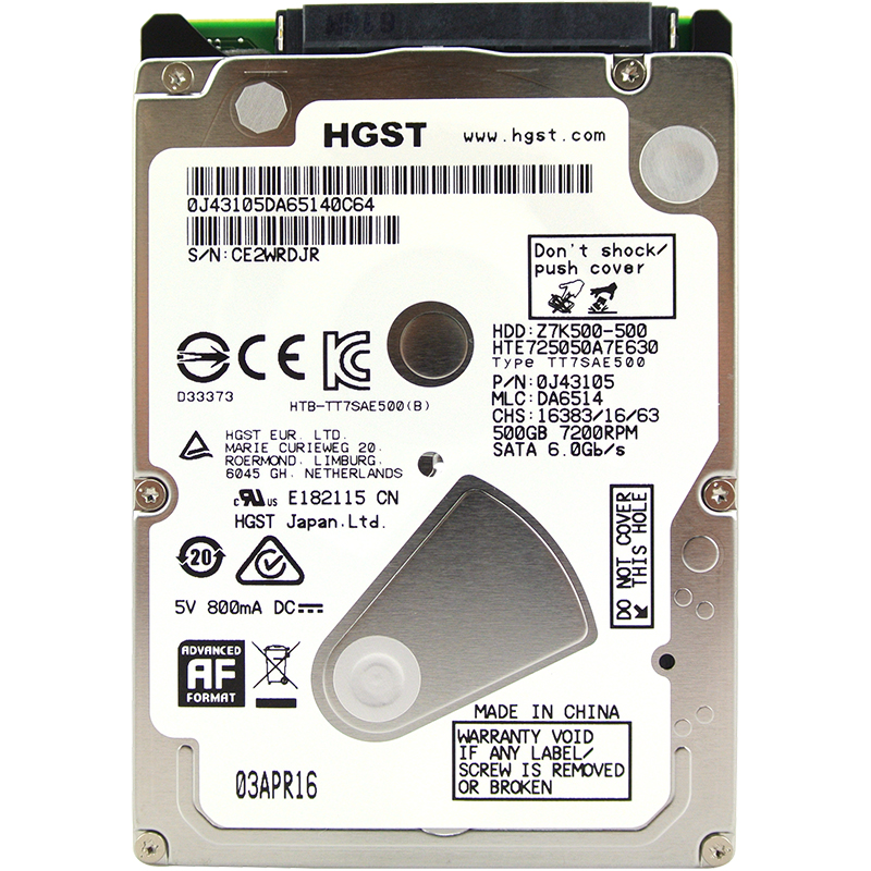 

JD Коллекция 500GB 7200rpm 32MB, HGST