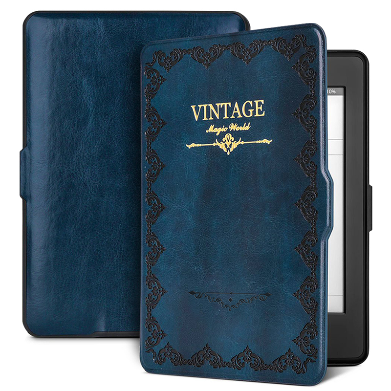 

JD Коллекция Vintage Series - очарование - темно-синий Kindle Paperwhite Black, joycollection