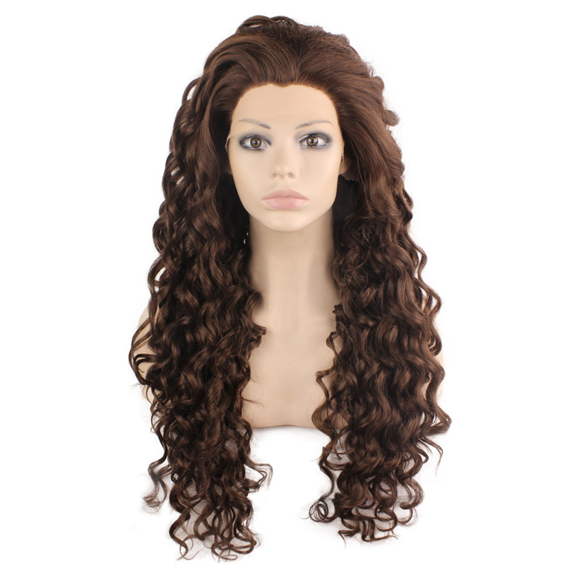 

iwona, brown curly wig