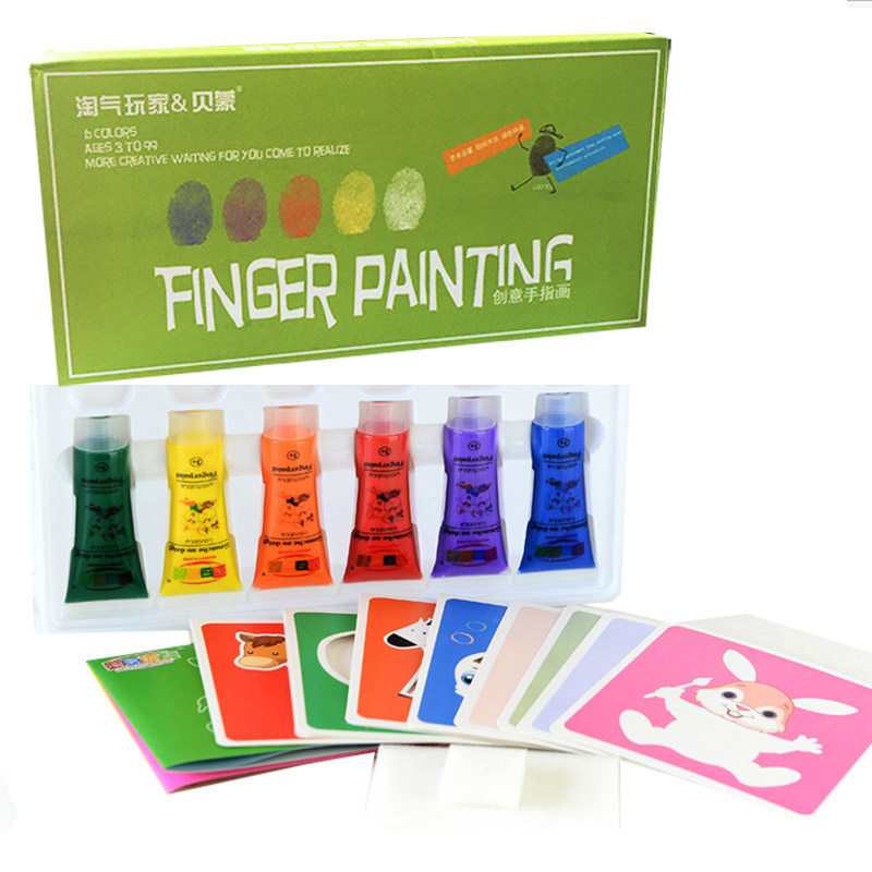 

JD Коллекция Finger живопись 6-цветная мягкая обложка дефолт, joycollection