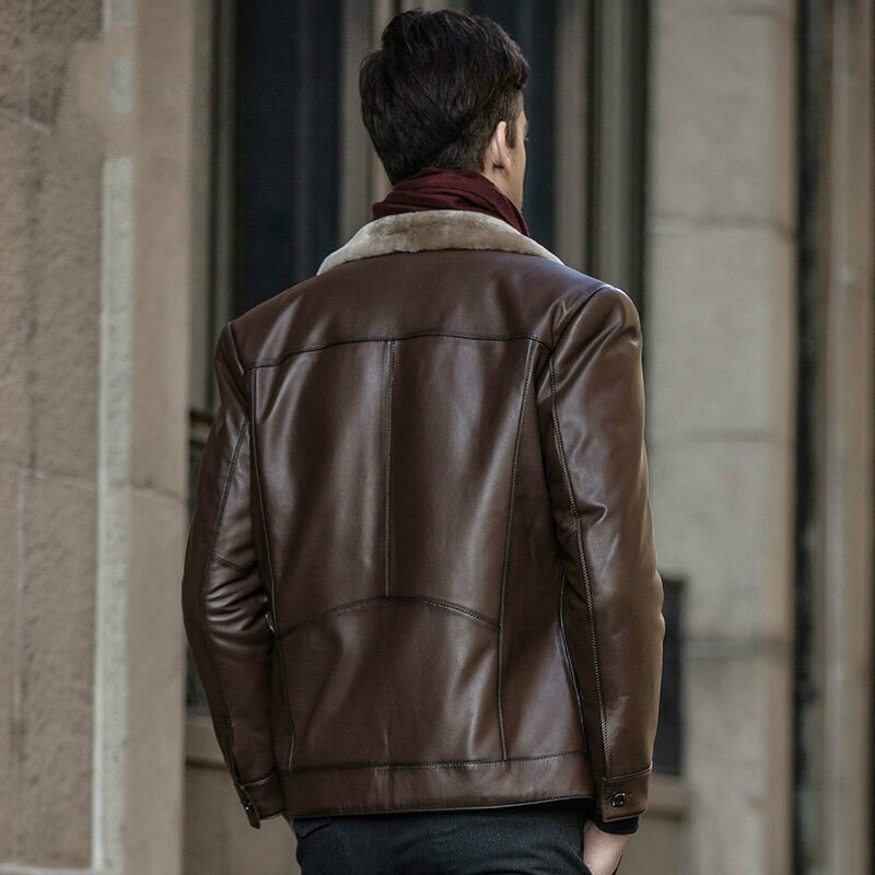 

Europe Season Khaki, leather jacket