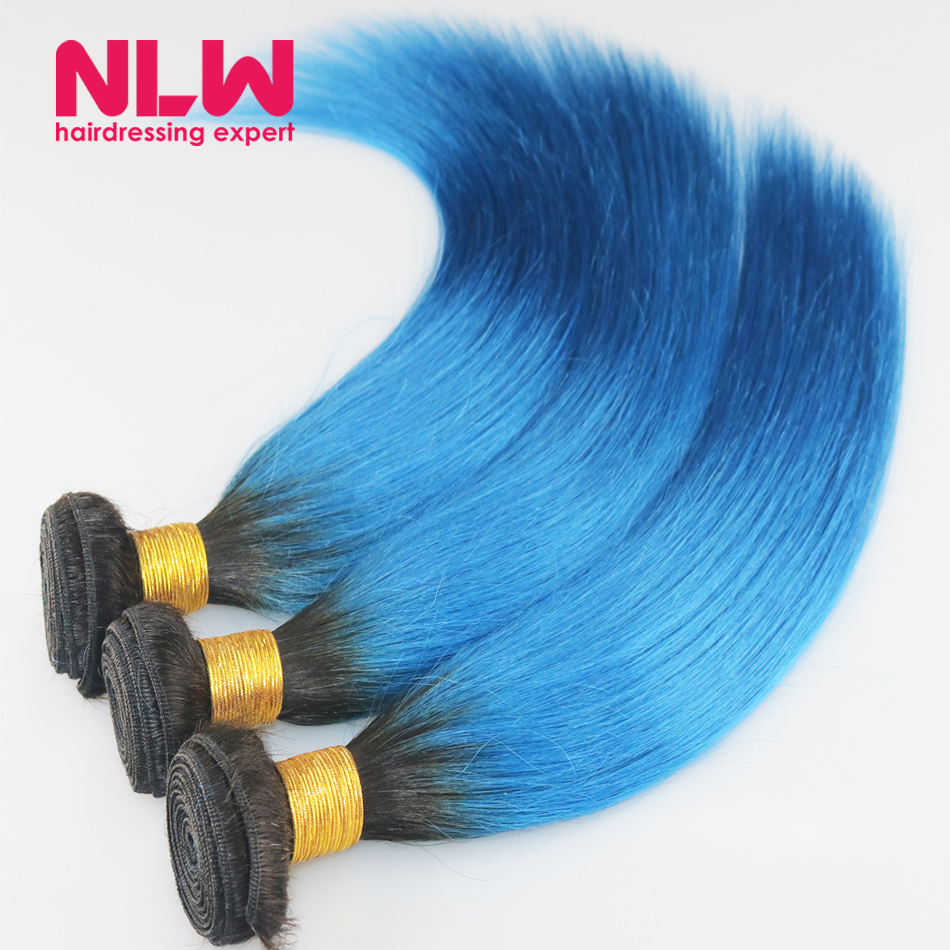 

NLW Blue 14 дюймов, Quality Human Hair Deep Wave