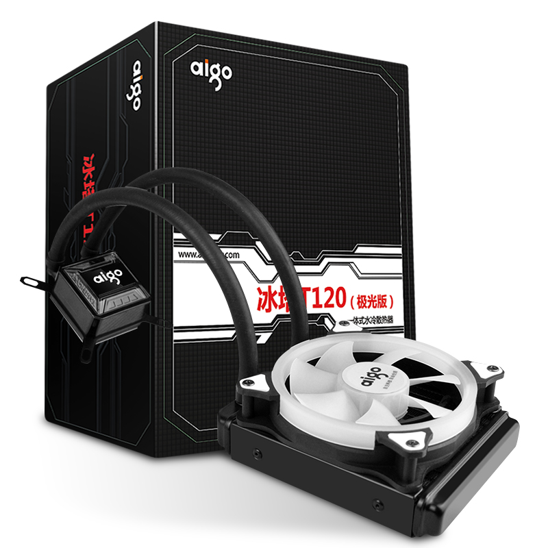 

aigo 120MM ШИМ интеллектуального управления температурой охлаждающей воды интегрированной дефолт