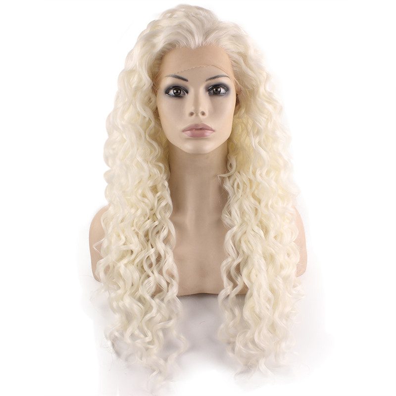 

iwona, white curly wig