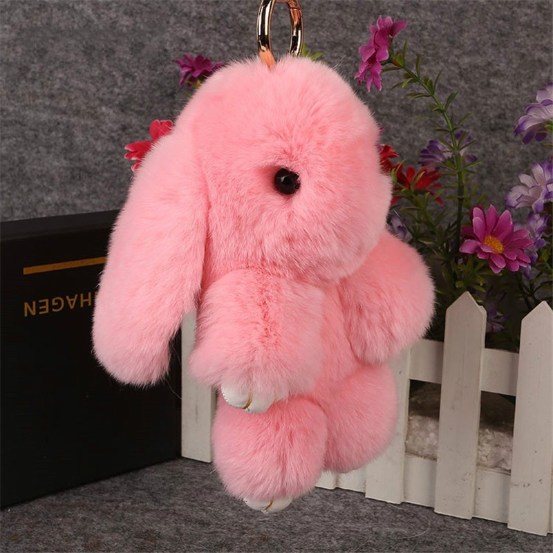 

MyMei Розовый цвет, Rabbit Plush Toys Key Ring