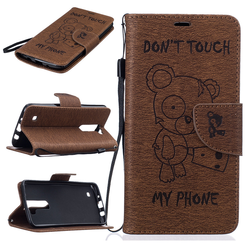 

GANGXUN, Embossed PU Leather Case for LG K7K8