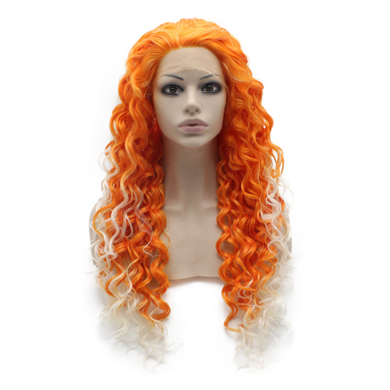 

iwona, orange costume party wig