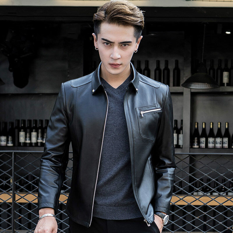 

Europe Season Black, leather jacket