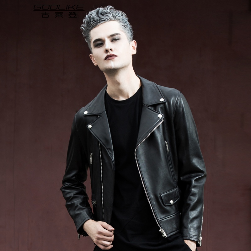 

Europe Season Black, leather jacket