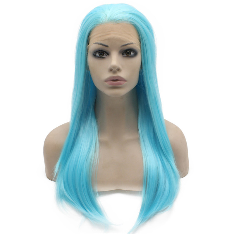 

iwona, lace front synthetic wig blue