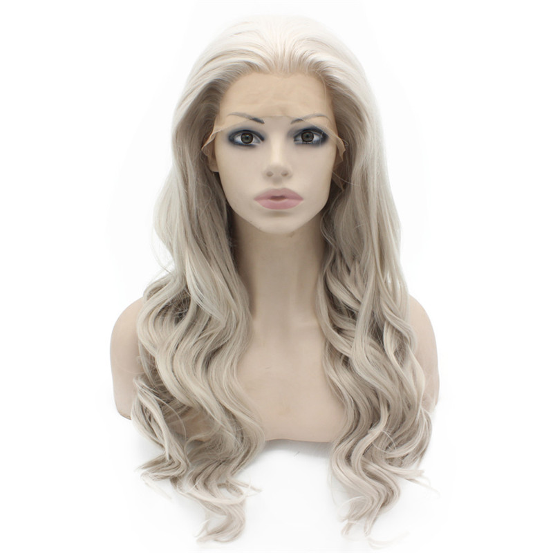 

iwona, gray synthetic hair wig