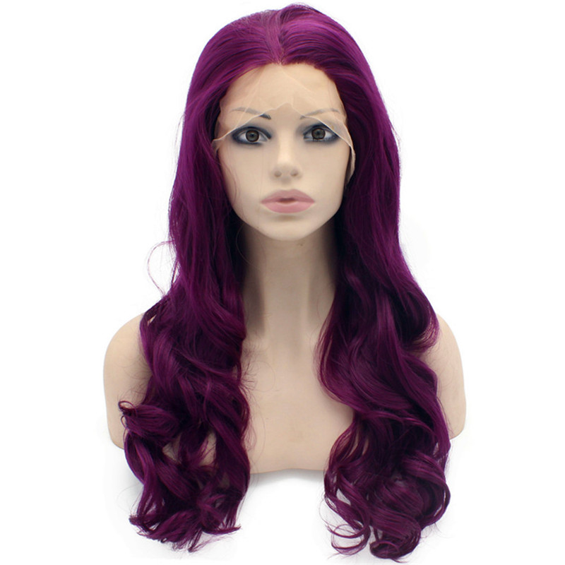 

iwona, grape purple wig