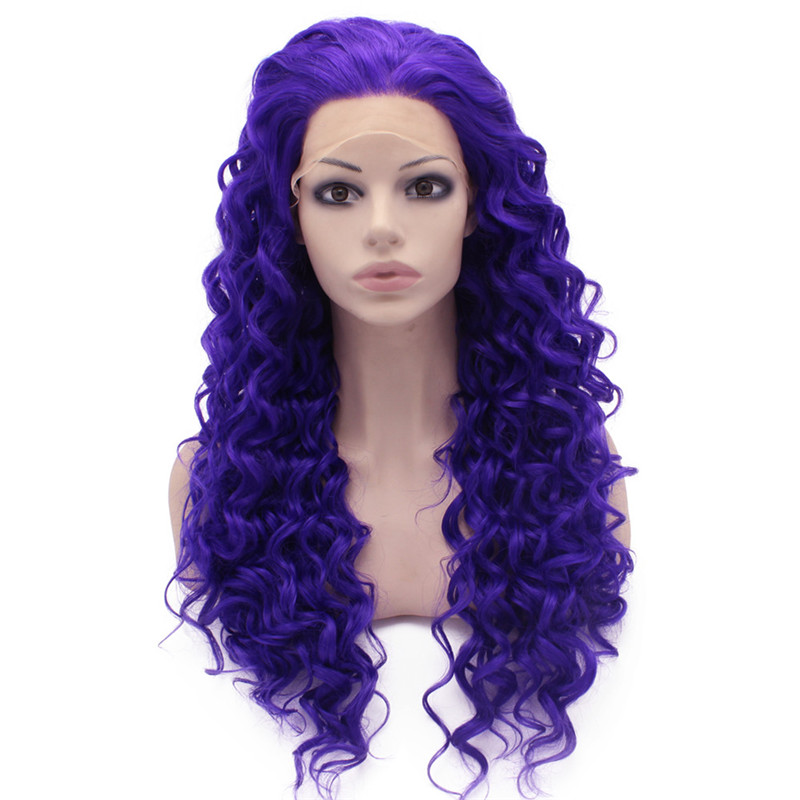 

iwona, violet purple party wig