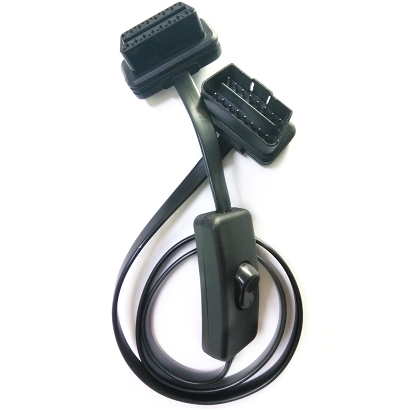 

JD Коллекция С переключателем пластины Оригинальный OBD кабель-удлинитель с выключателем