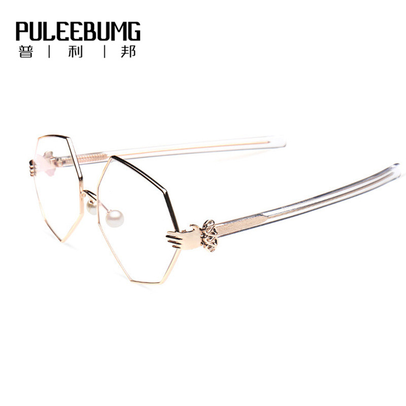 

PULEEBUMG золотой Metal-Alloy Spectacle Frame, Очки женские женские