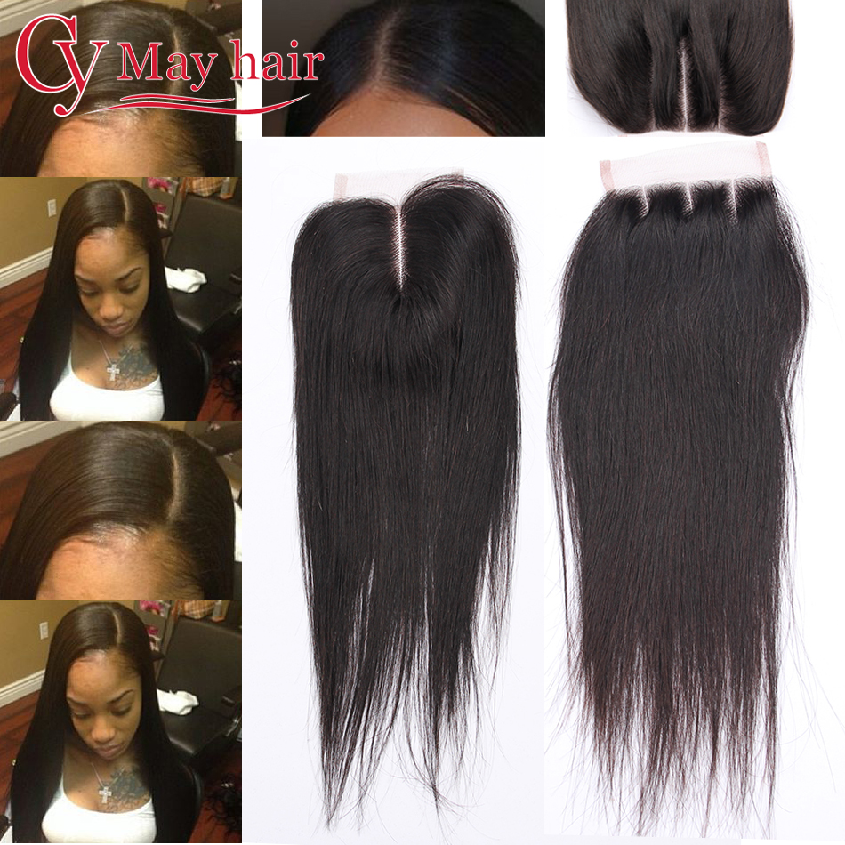 

cy may hair 12 дюймов, Бразильское кружевное закрытие прямое