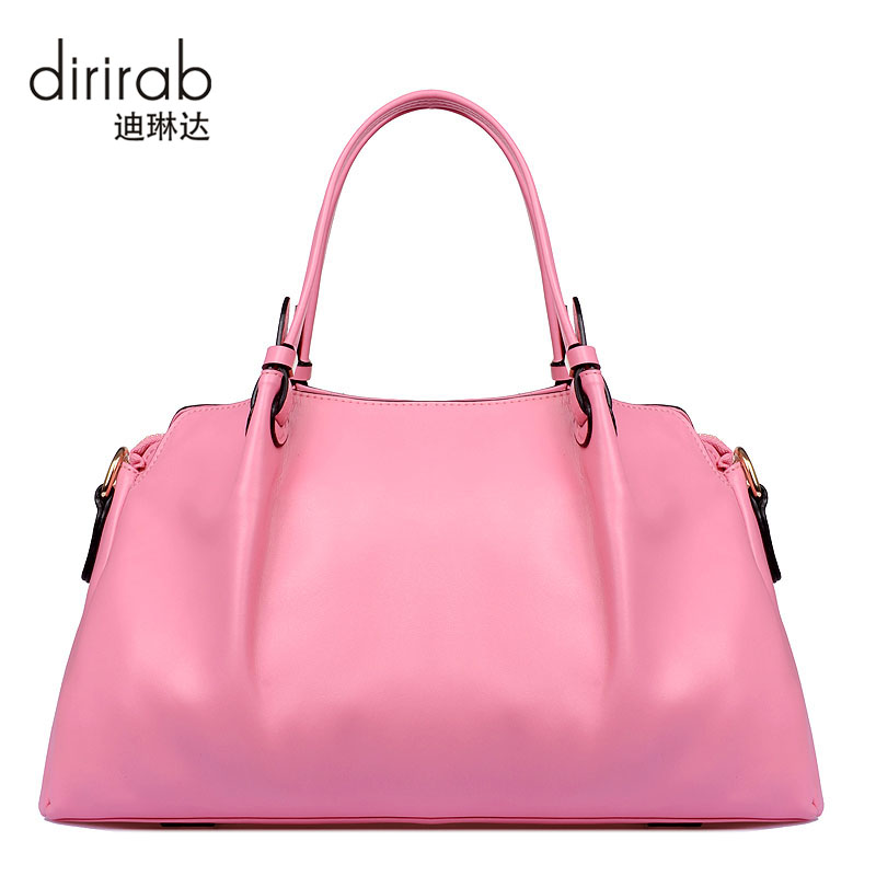 

dirirab Pink, Dirirab® Оригинальные кожаные сумки новых женщин сумка из мягкой кожи плеча диаг