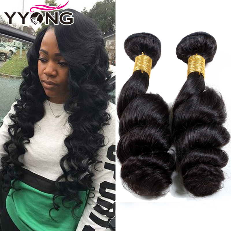 

YYONG Естественный цвет 20 22 24 26, Индийские виргинские волосы Loose Wave Indian Loose Wave virgin hair 4 bundles