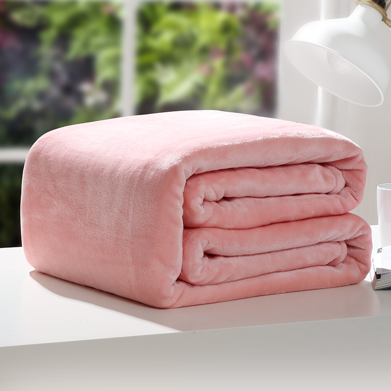 фото Супер мягкое фланелевое одеяло jd коллекция жемчужный порошок 150 200 см