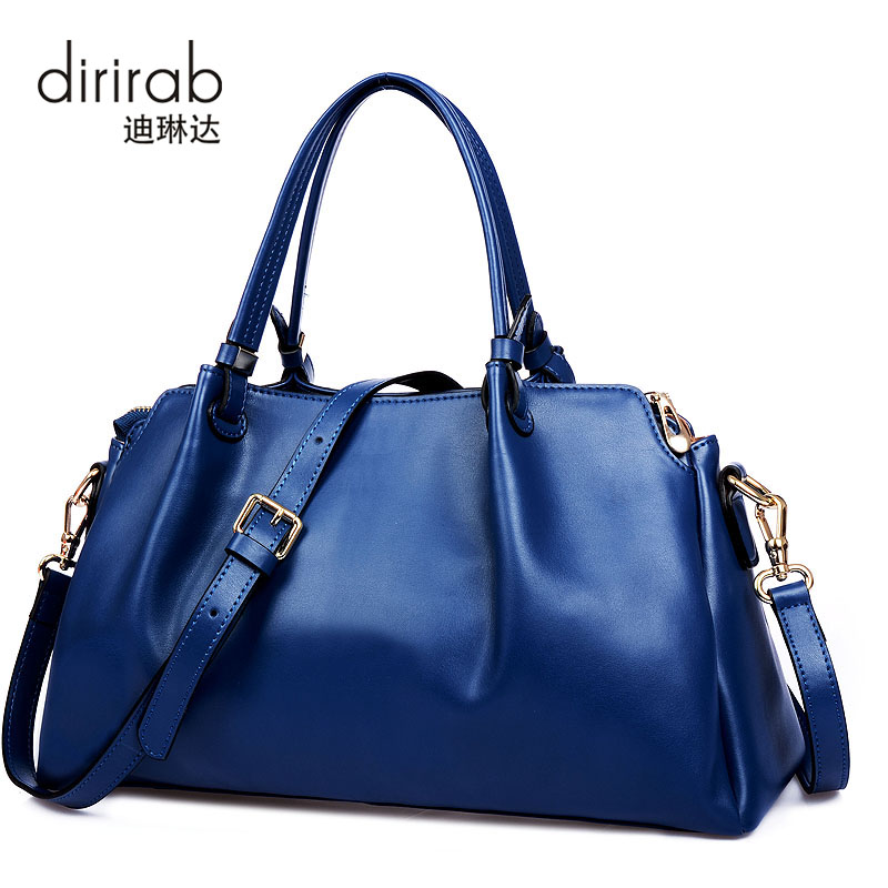 

dirirab Blue, Dirirab® Оригинальные кожаные сумки новых женщин сумка из мягкой кожи плеча диаг