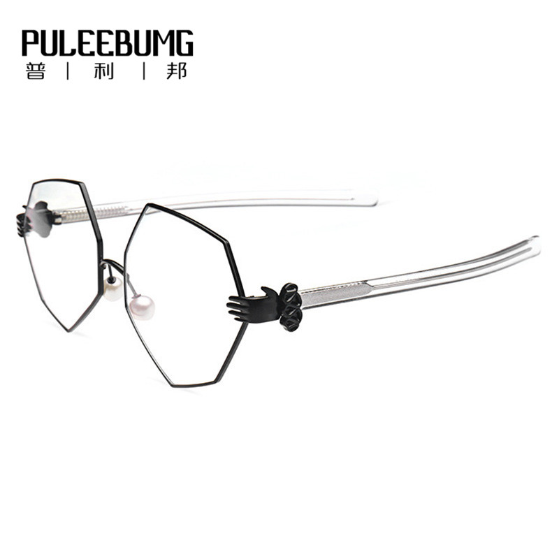 

PULEEBUMG черный Metal-Alloy Spectacle Frame, Очки женские женские