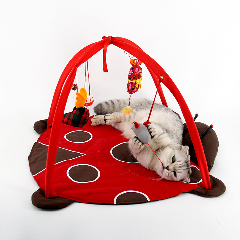 

JD Коллекция Cat Play Mat with Hanging Toys, Ladybird Shape, joycollection