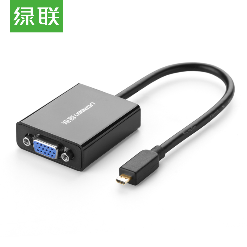 

JD Коллекция Micro HDMI к VGA чёрный эбонитовый сосуд, UGREEN