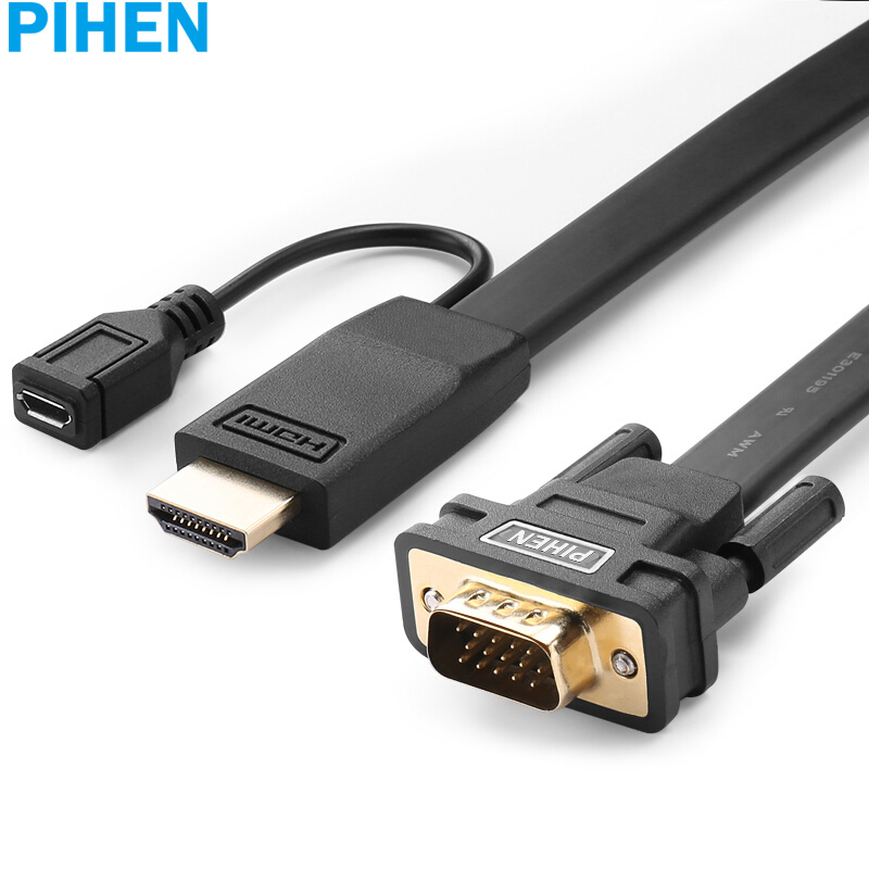 фото Joycollection jd коллекция hdmi к кабелю vga с линией питания 3 м