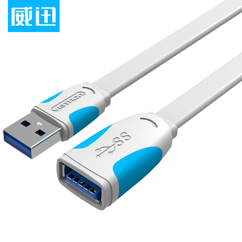 

JD Коллекция USB 30 белый плоский 3 м