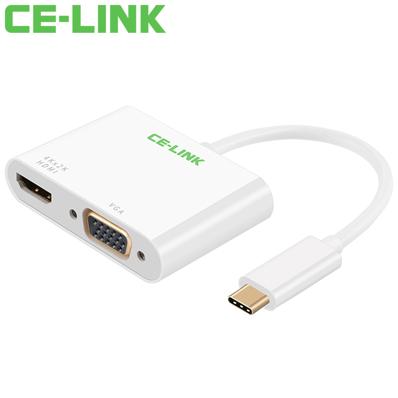 

JD Коллекция Тип-с к VGA HDMI белый