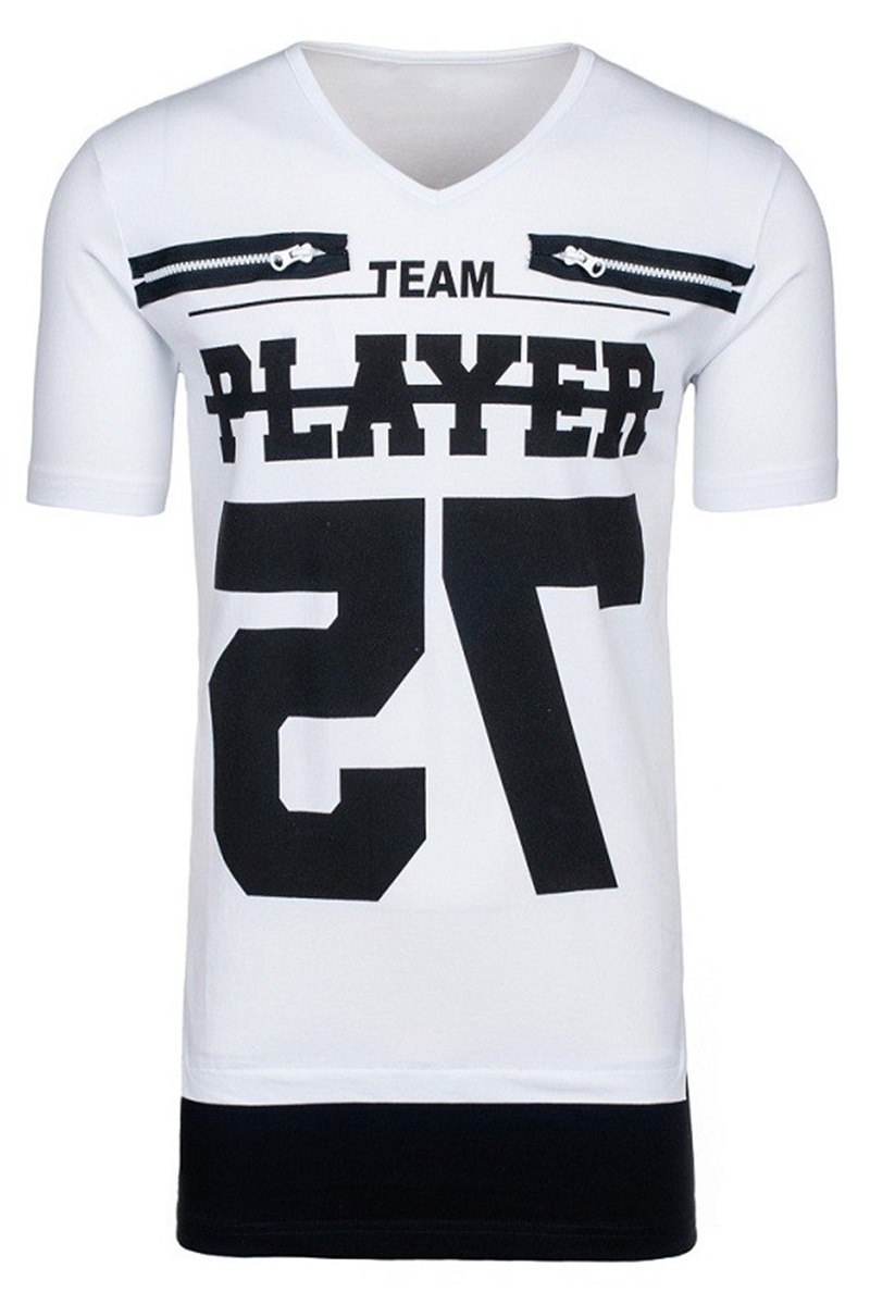 

ZOGAA Белый цвет Номер, T-shirt
