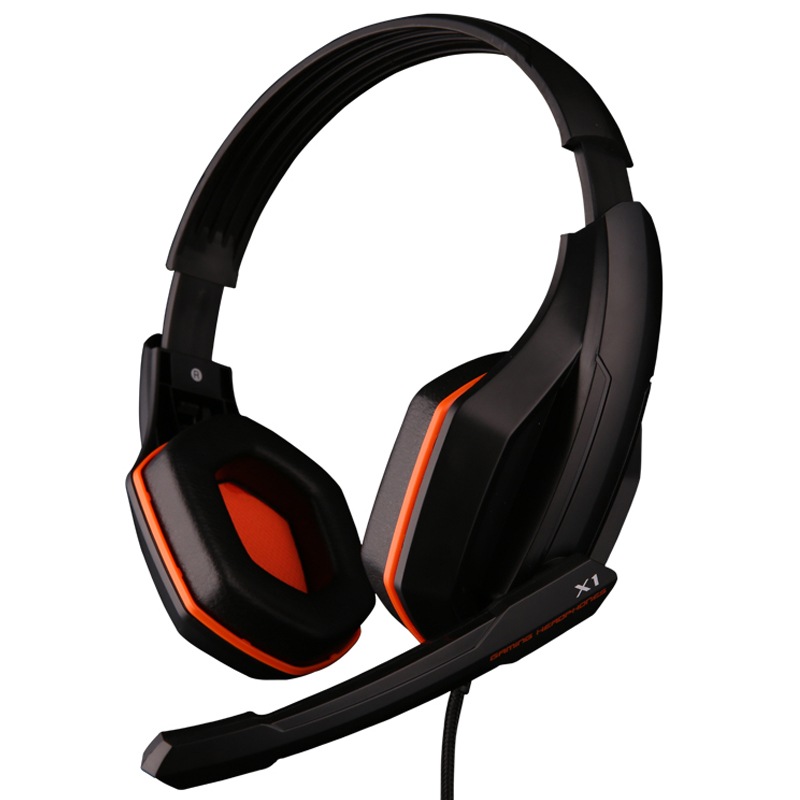 

JD Коллекция X1 Black Orange, игровая гарнитура