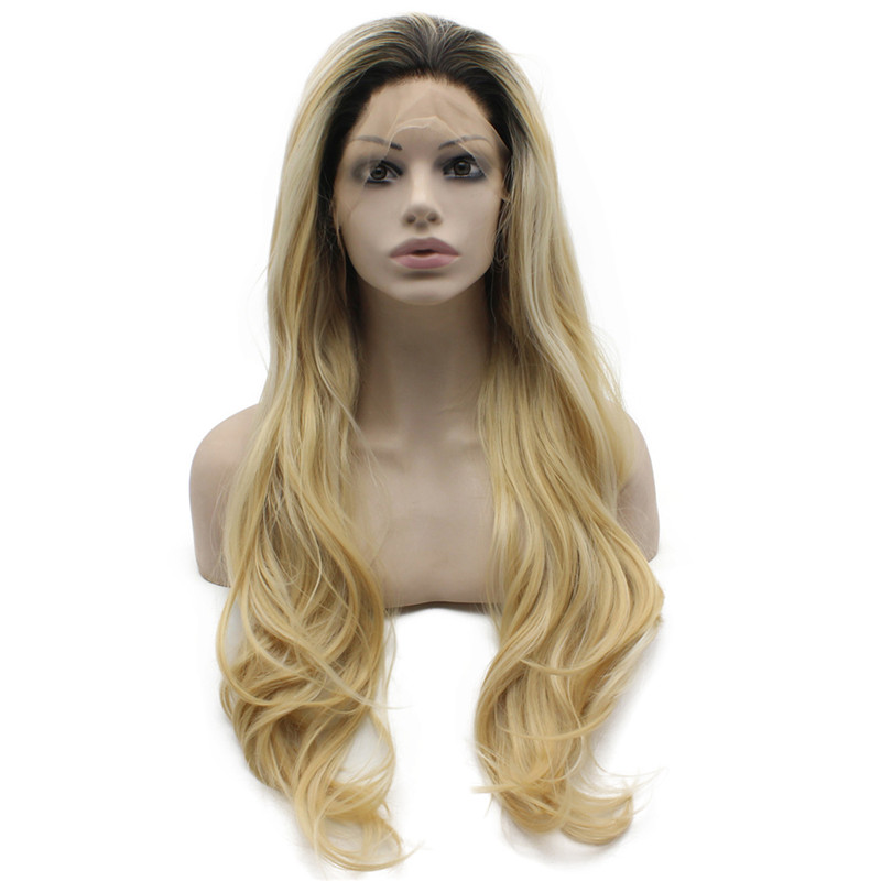 

iwona 26 inches, synthetic lace front wig ombre