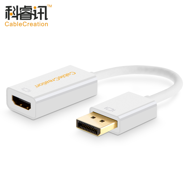 

JD Коллекция DP к HDMI 4K белый дефолт, CABLE CREATION