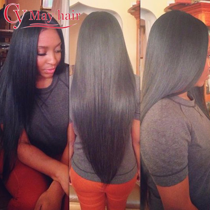 

cy may hair 1B 10 12 14 16, Малайзийская Virgin Hair Straight 4 Bundles