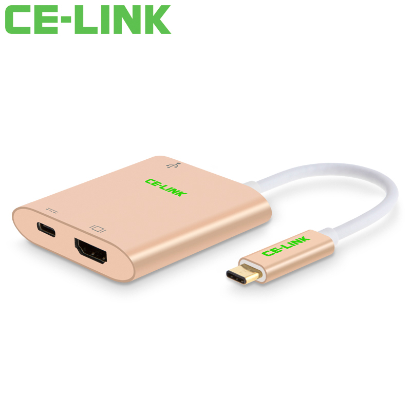 

JD Коллекция Type-C к HDMIUSB золотой